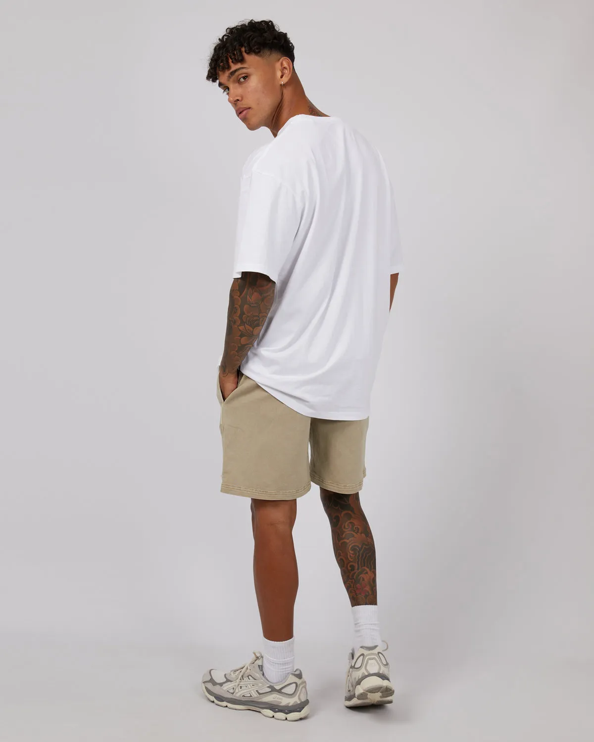 17" Twill Jogger | Sand