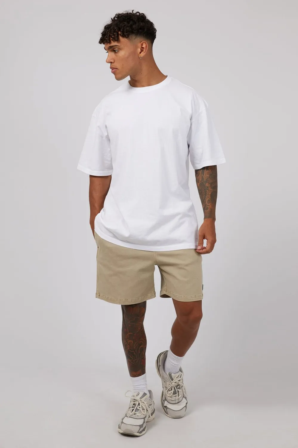 17" Twill Jogger | Sand