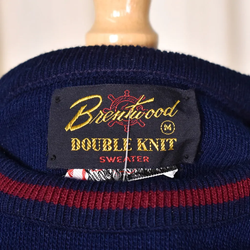 1960s Vintage Navy Crew Neck Sweater