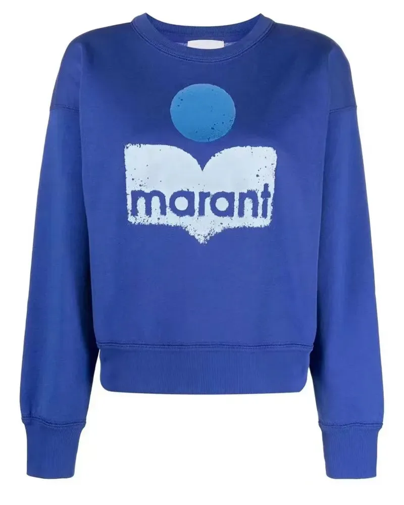 24ss New Designer sweatshirt hoodie isabels marant classic Cotton Round Neck Women Hot Letter Flocking Print Casual Versatile Pullover Hoodies Sweater Tide Tops