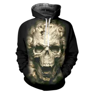 3D Printed Skull Hoodies
