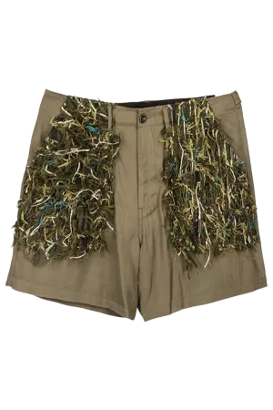 4SDESIGNS Gusset Pocket Fatigue Short Green