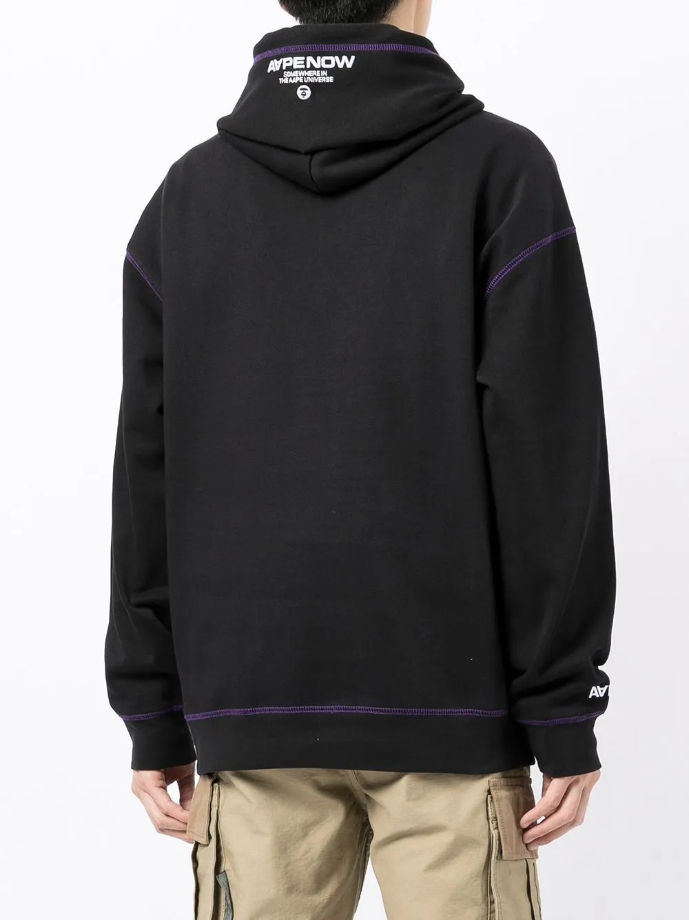 AAPE BY *A BATHING APE® Aape Now contrast-trim hoodie