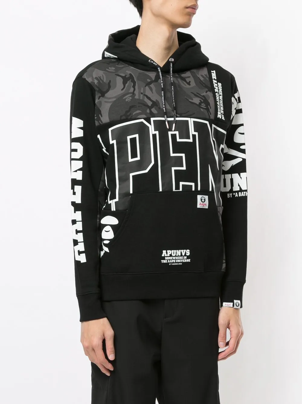 AAPE BY *A BATHING APE® logo-print hoodie