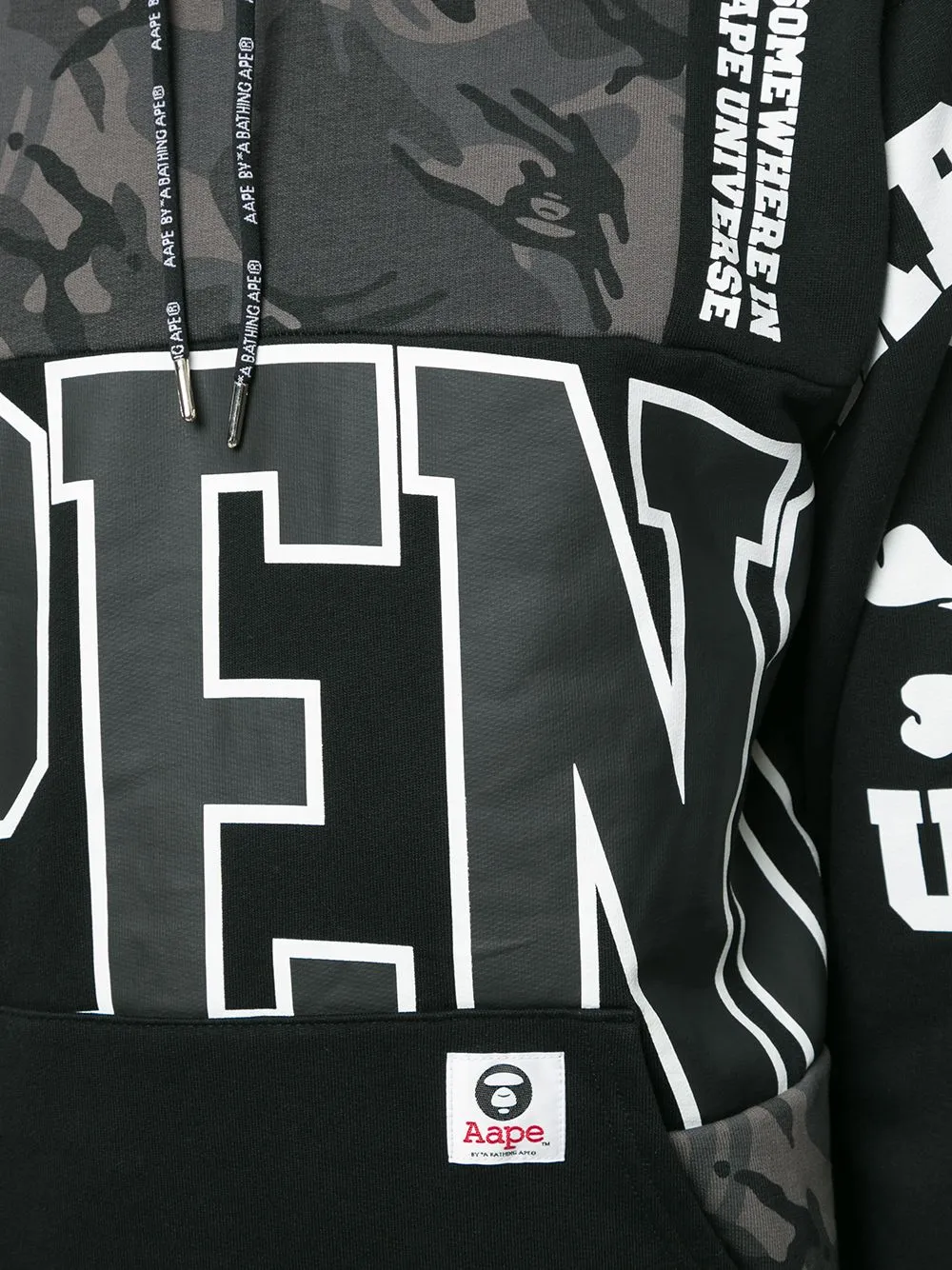 AAPE BY *A BATHING APE® logo-print hoodie