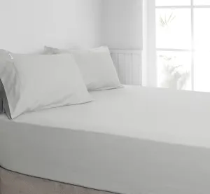 ALGODON "300TC Cotton" FITTED SHEET Combo Set - SILVER