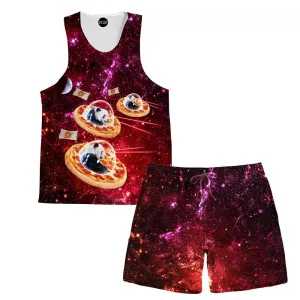 Alien Panda Tank and Shorts Rave Outfit