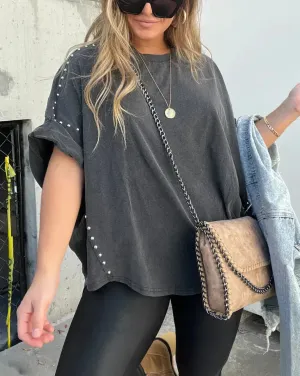 Amayrani® | Oversized T-Shirt With Studs