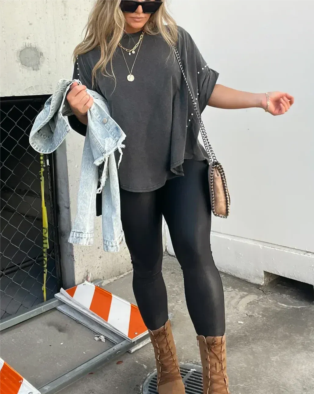 Amayrani® | Oversized T-Shirt With Studs