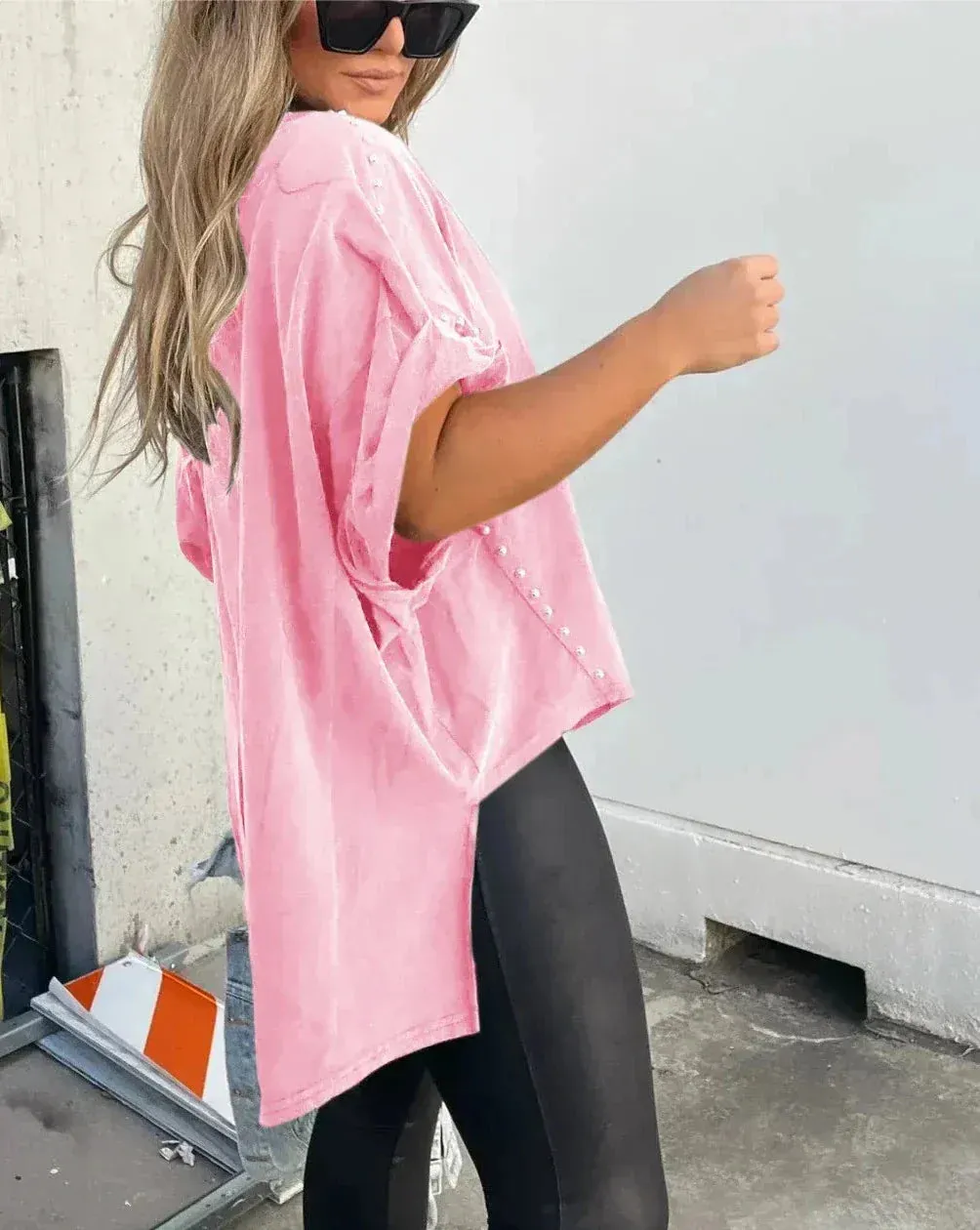 Amayrani® | Oversized T-Shirt With Studs