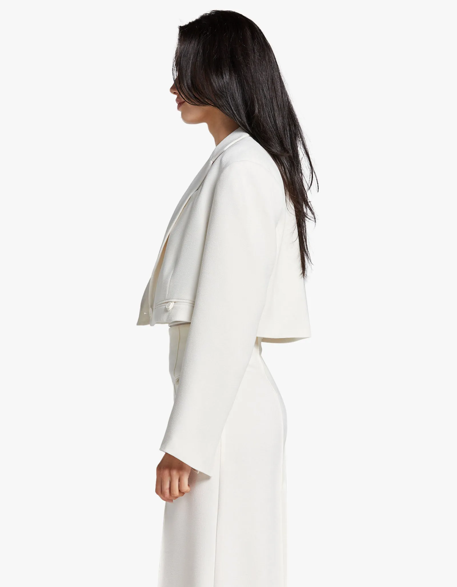 Amura Crop Blazer - Cream