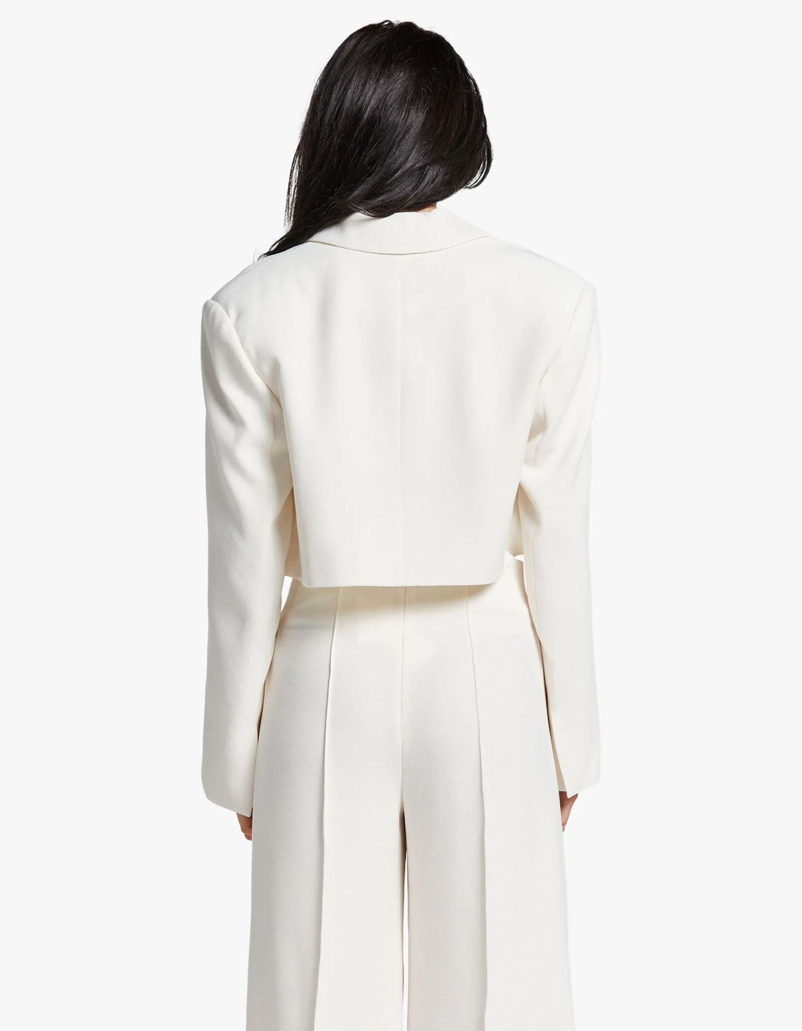 Amura Crop Blazer - Cream