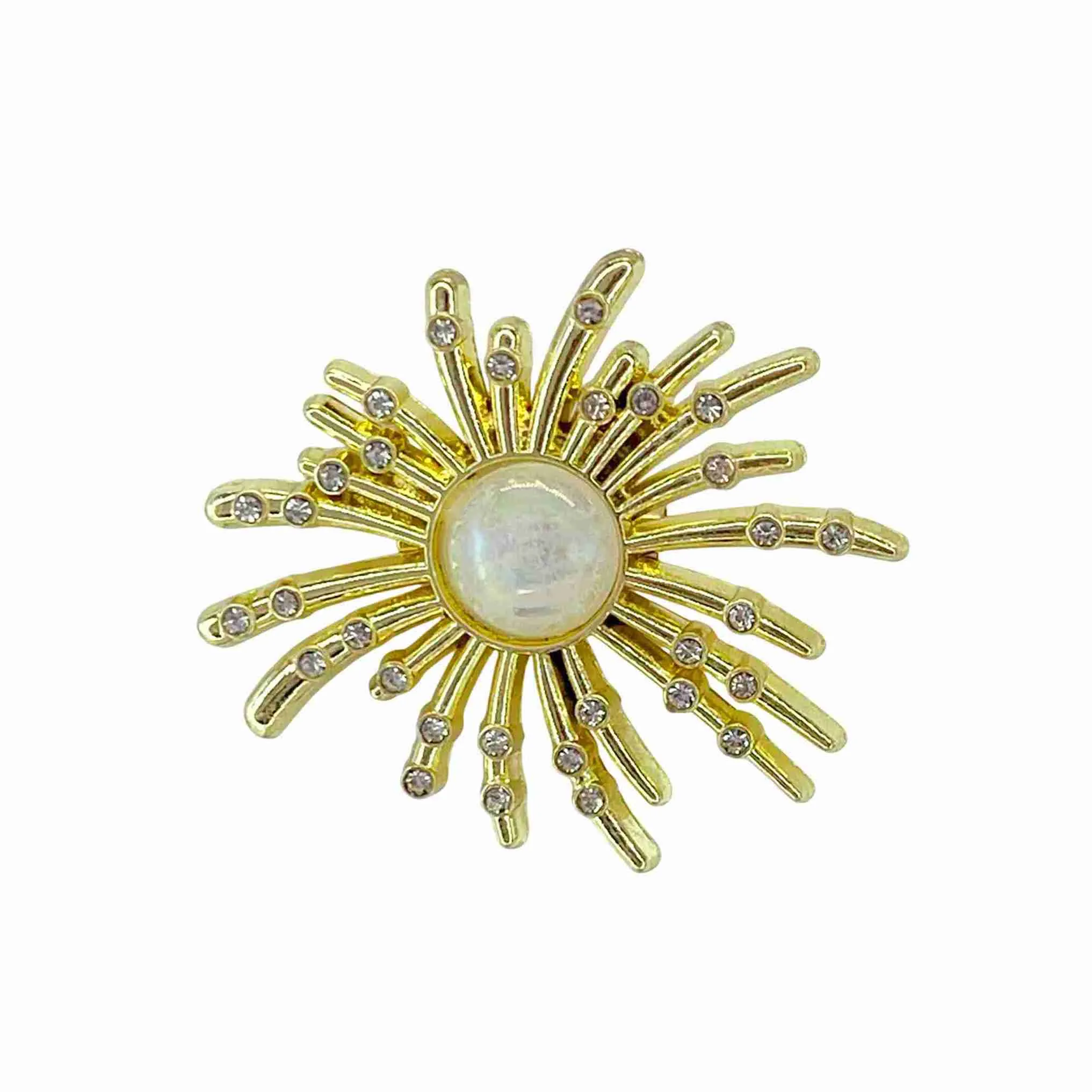 Ani Accessories Floral Pearl Brooch for Sarees & Outfits