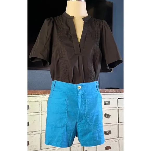 Anthropologie Colette Linen Shorts 32