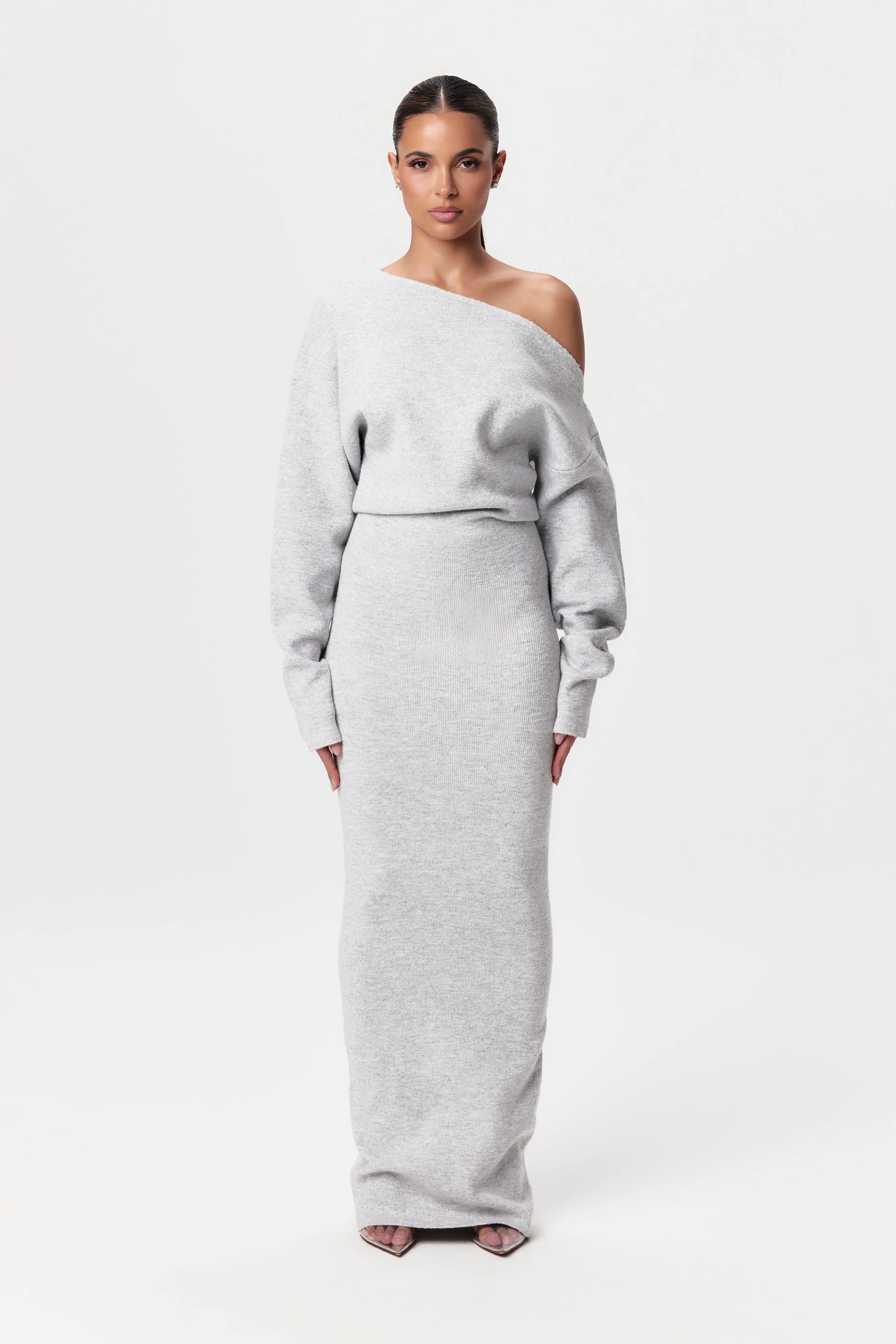 Aria | Off-shoulder Knit Dress