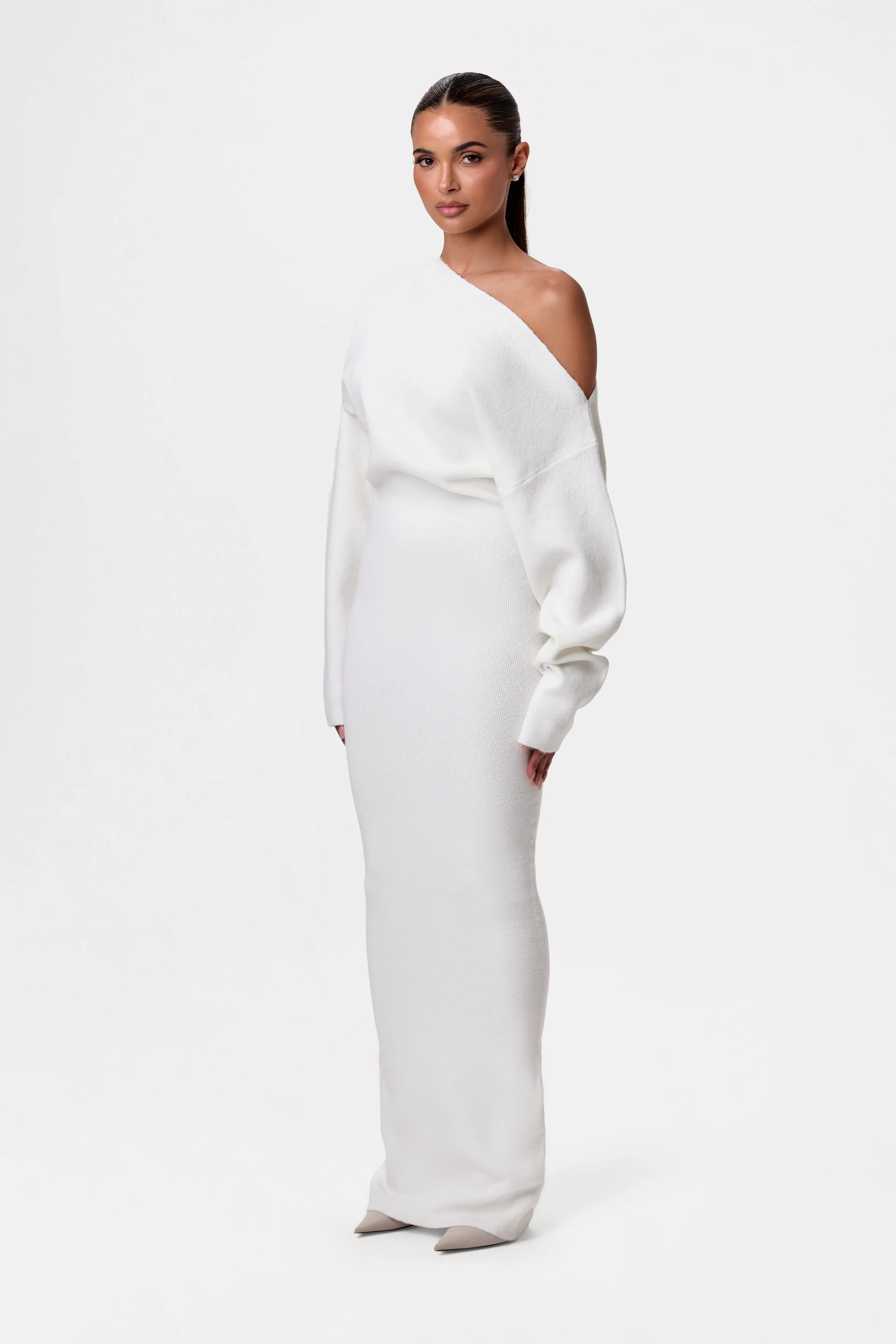 Aria | Off-shoulder Knit Dress