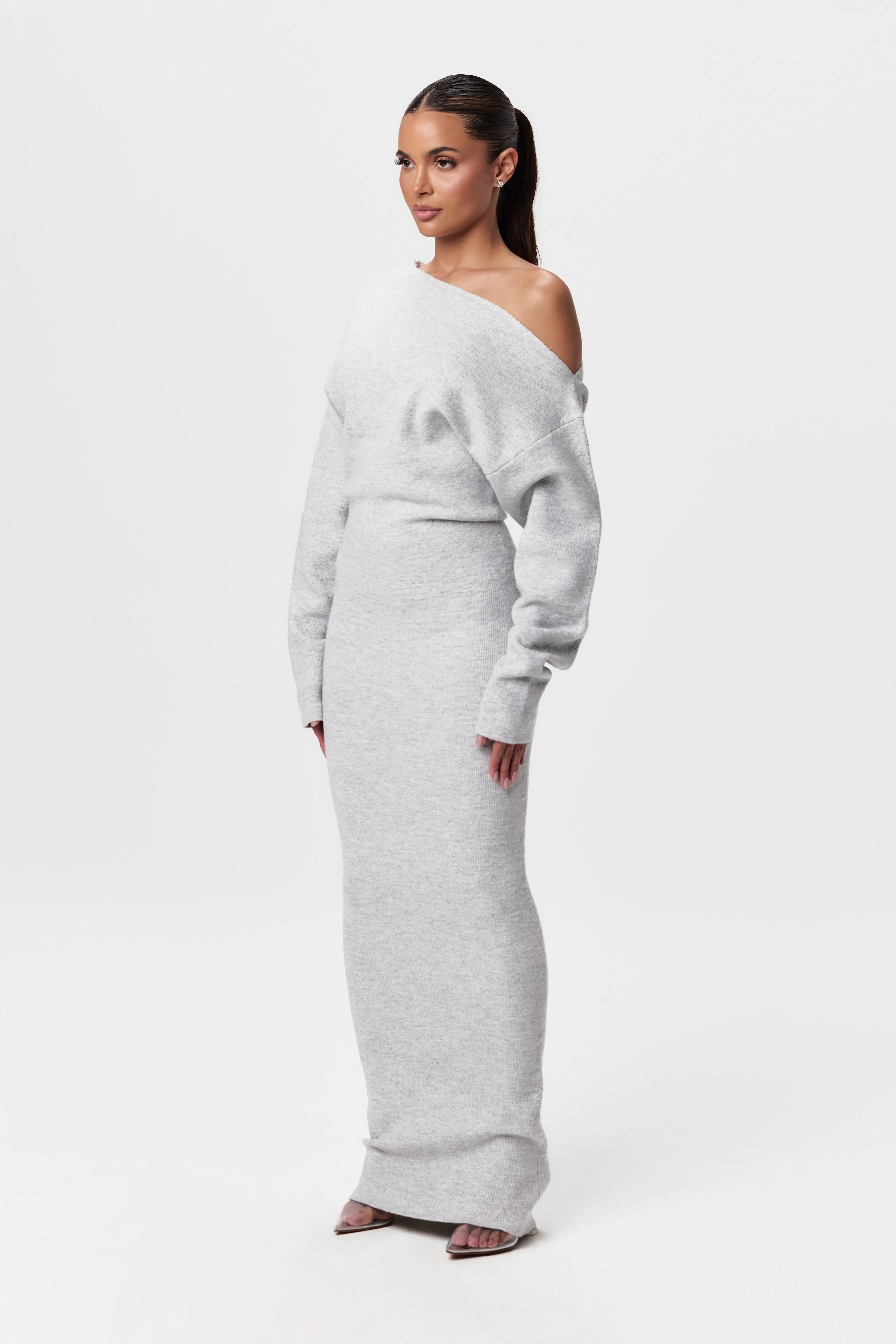 Aria | Off-shoulder Knit Dress