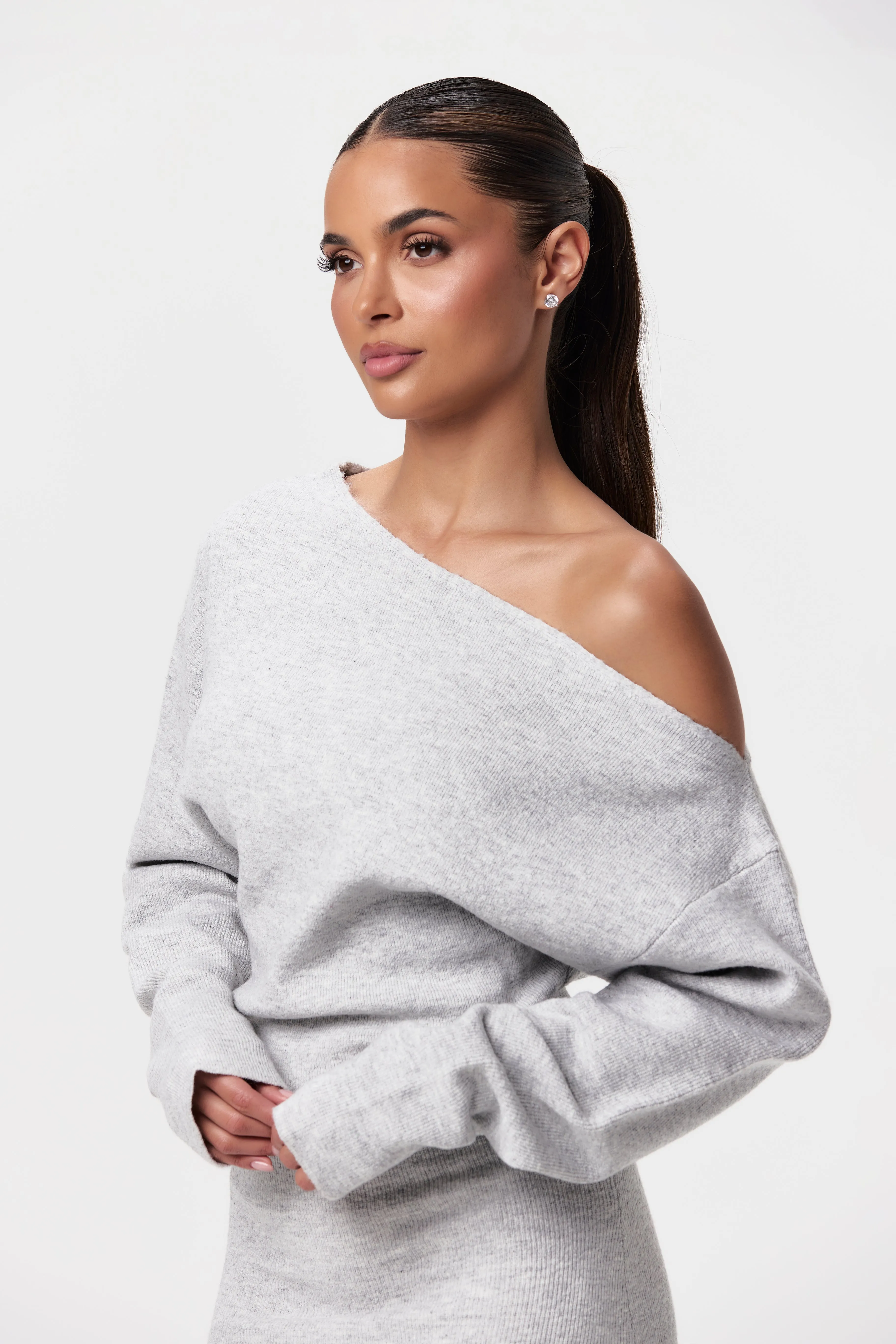 Aria | Off-shoulder Knit Dress