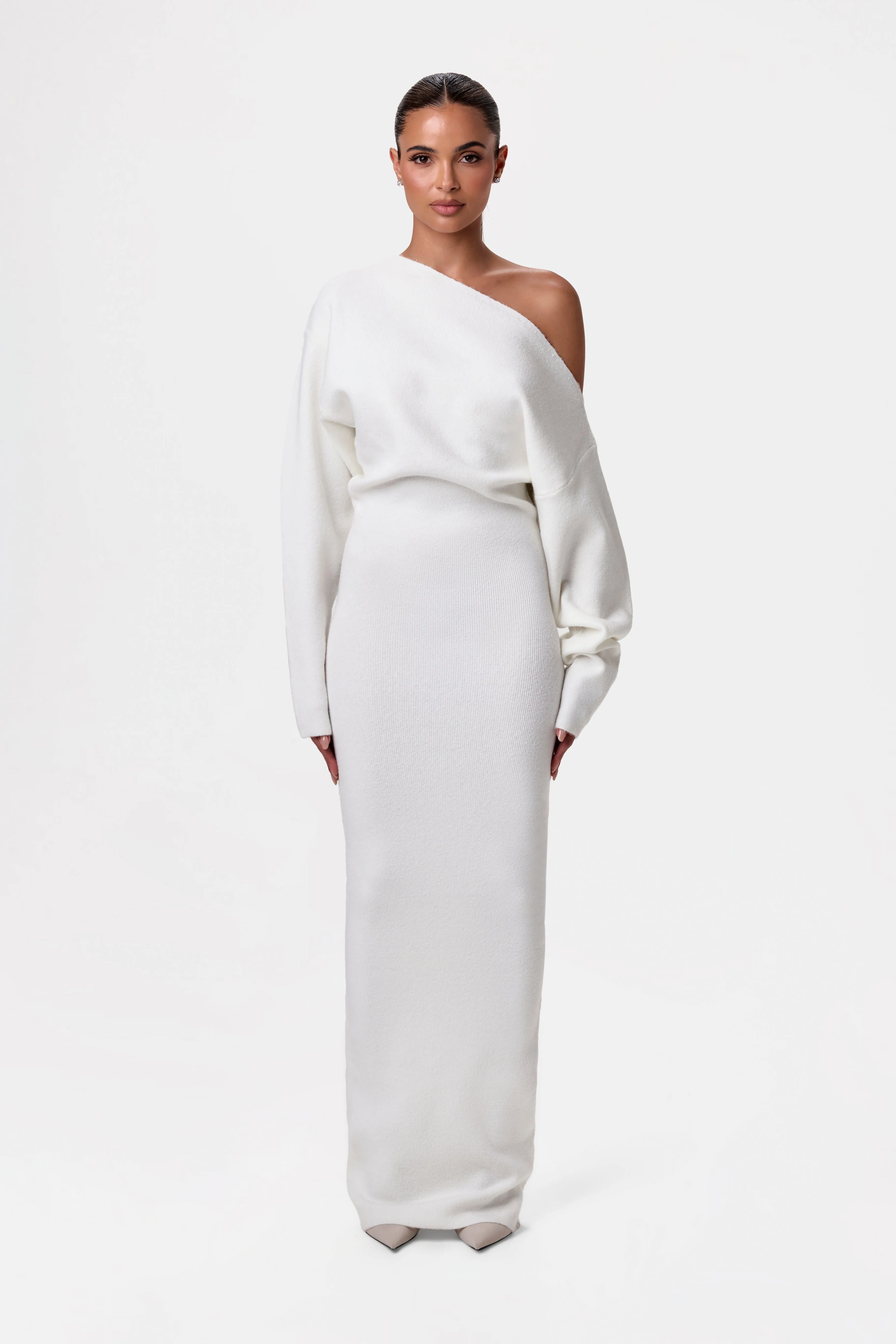 Aria | Off-shoulder Knit Dress