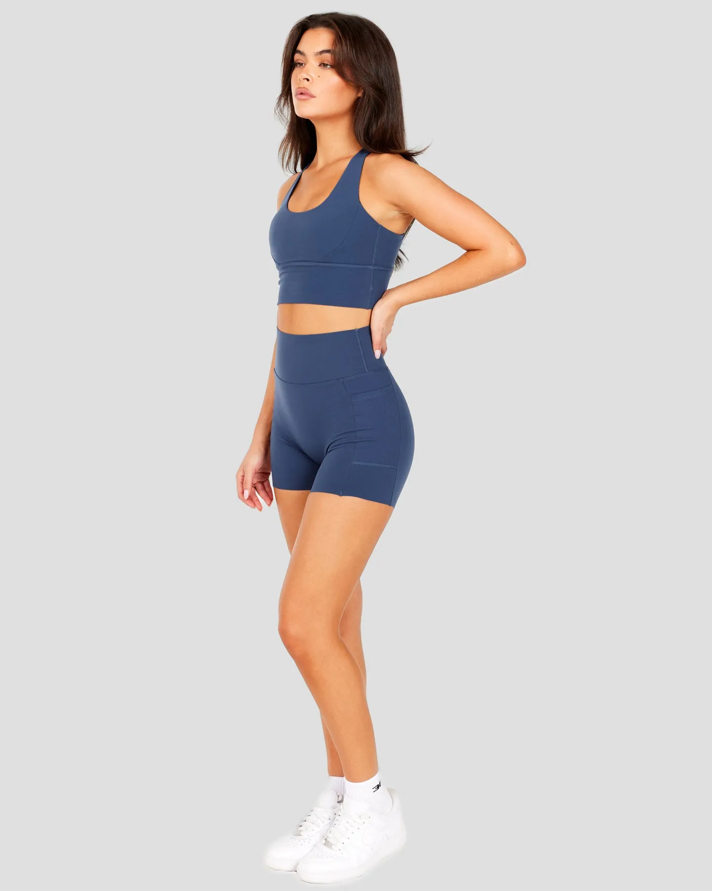 Aura Bonded Ascend Shorts - Soft Navy