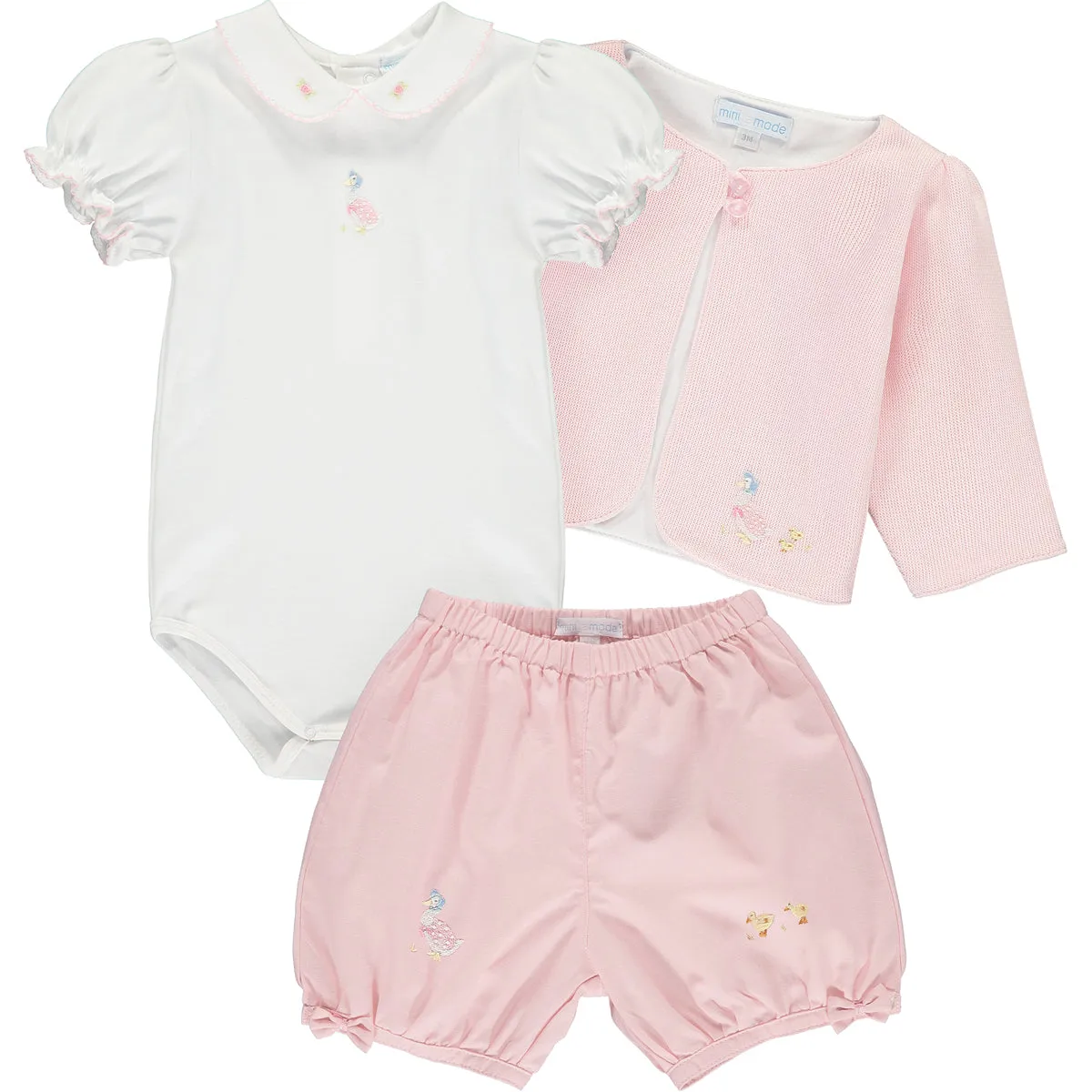 Baby Girls Jemima Puddle Duck Pink Shorts
