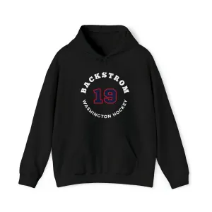Backstrom 19 Washington Hockey Number Arch Design Unisex Hooded Sweatshirt