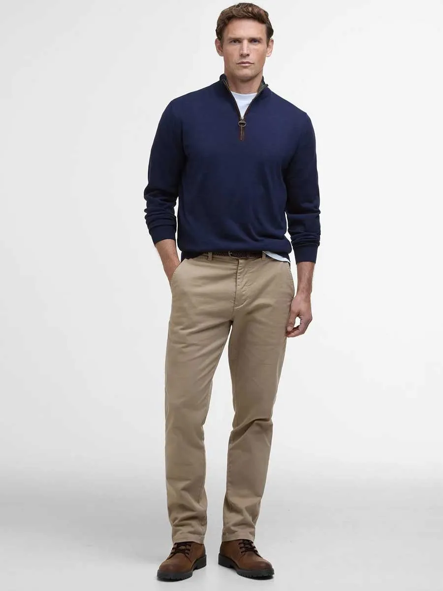 BARBOUR Bayfield Half Zip Jumper - Mens - Classic Navy