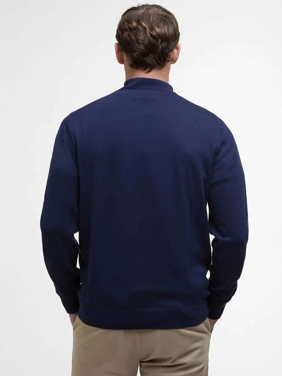 BARBOUR Bayfield Half Zip Jumper - Mens - Classic Navy