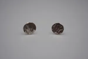 Bark Circle Post Earrings