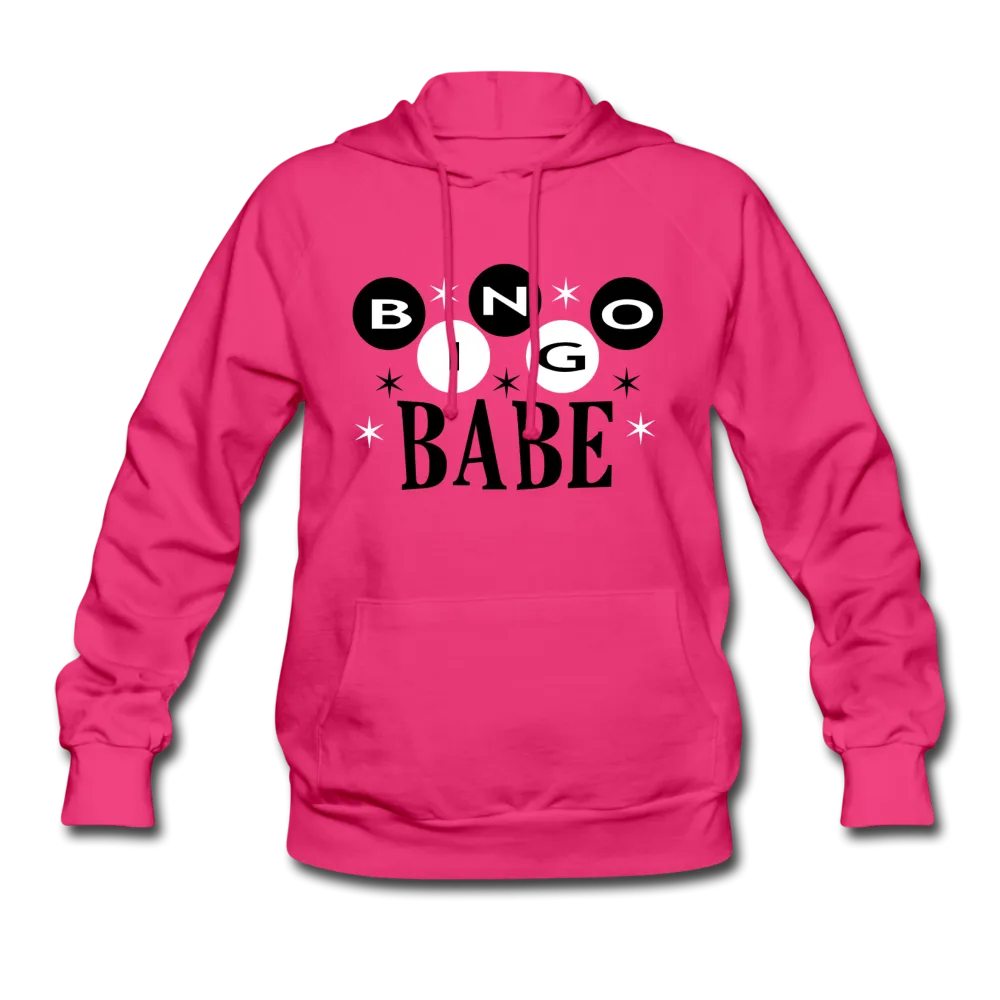 Bingo Babe Women's Hoodie In Hot Pink