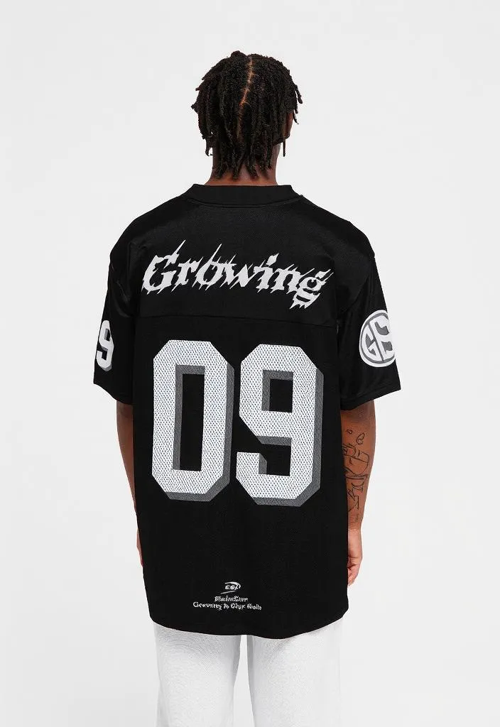 Black Mesh 09 Jersey Tee