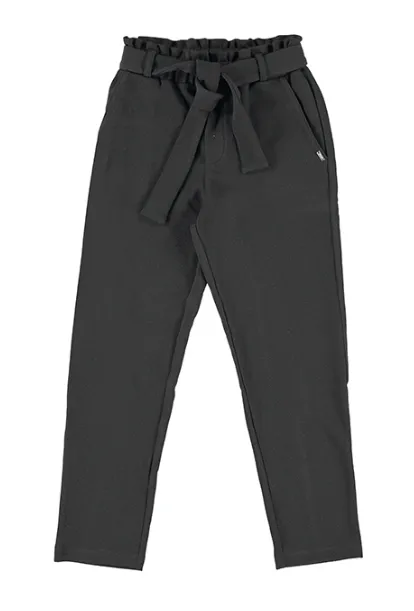 Black Paper Bag Pants