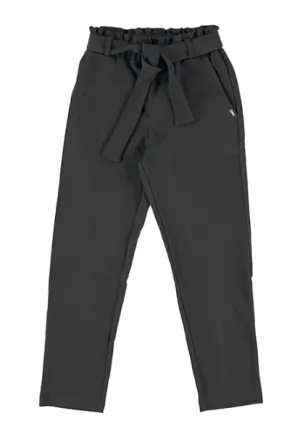 Black Paper Bag Pants