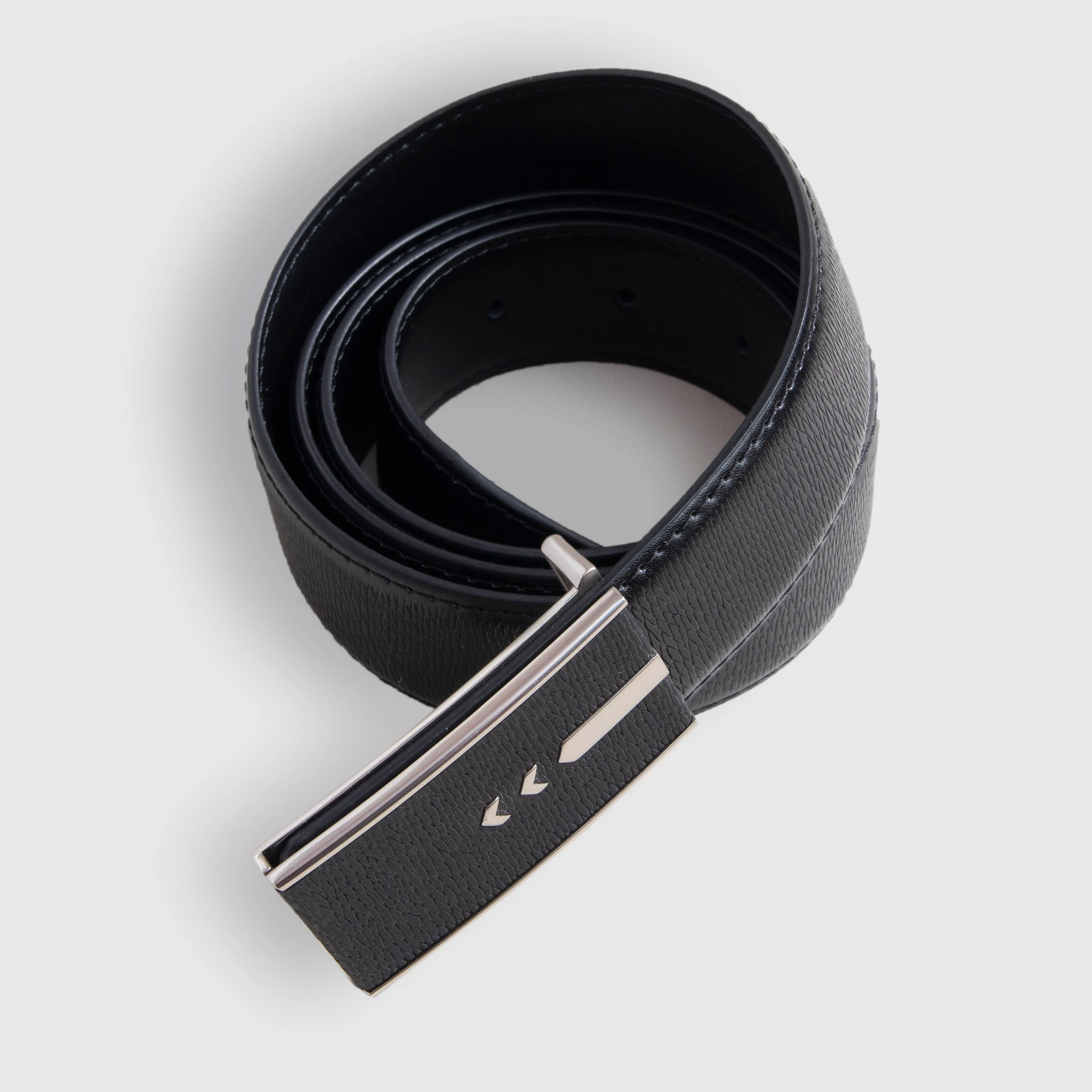 Black Textured Belt