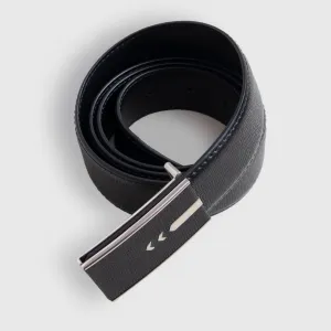 Black Textured Belt