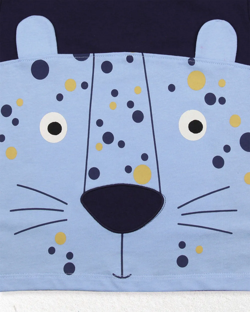 Blue Lenny The Leopard Print T-Shirt