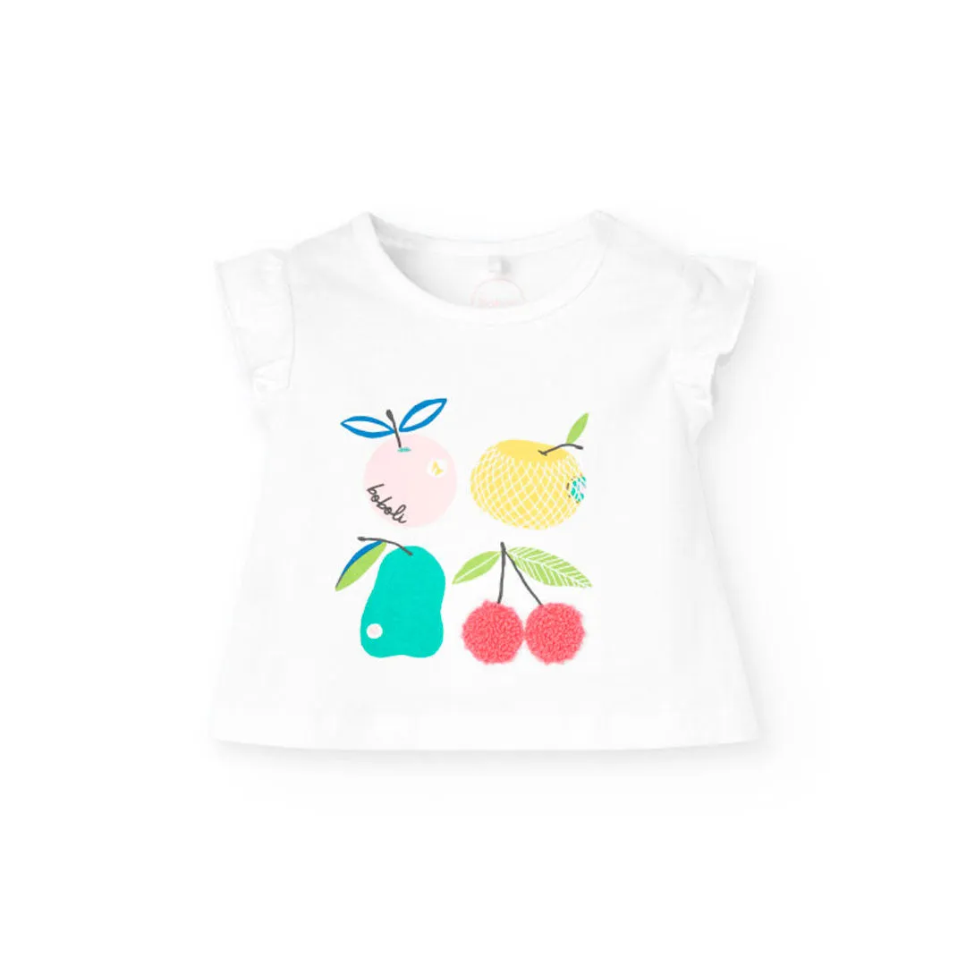 Boboli Baby Girls 2 Piece T-Shirt And Shorts Outfit