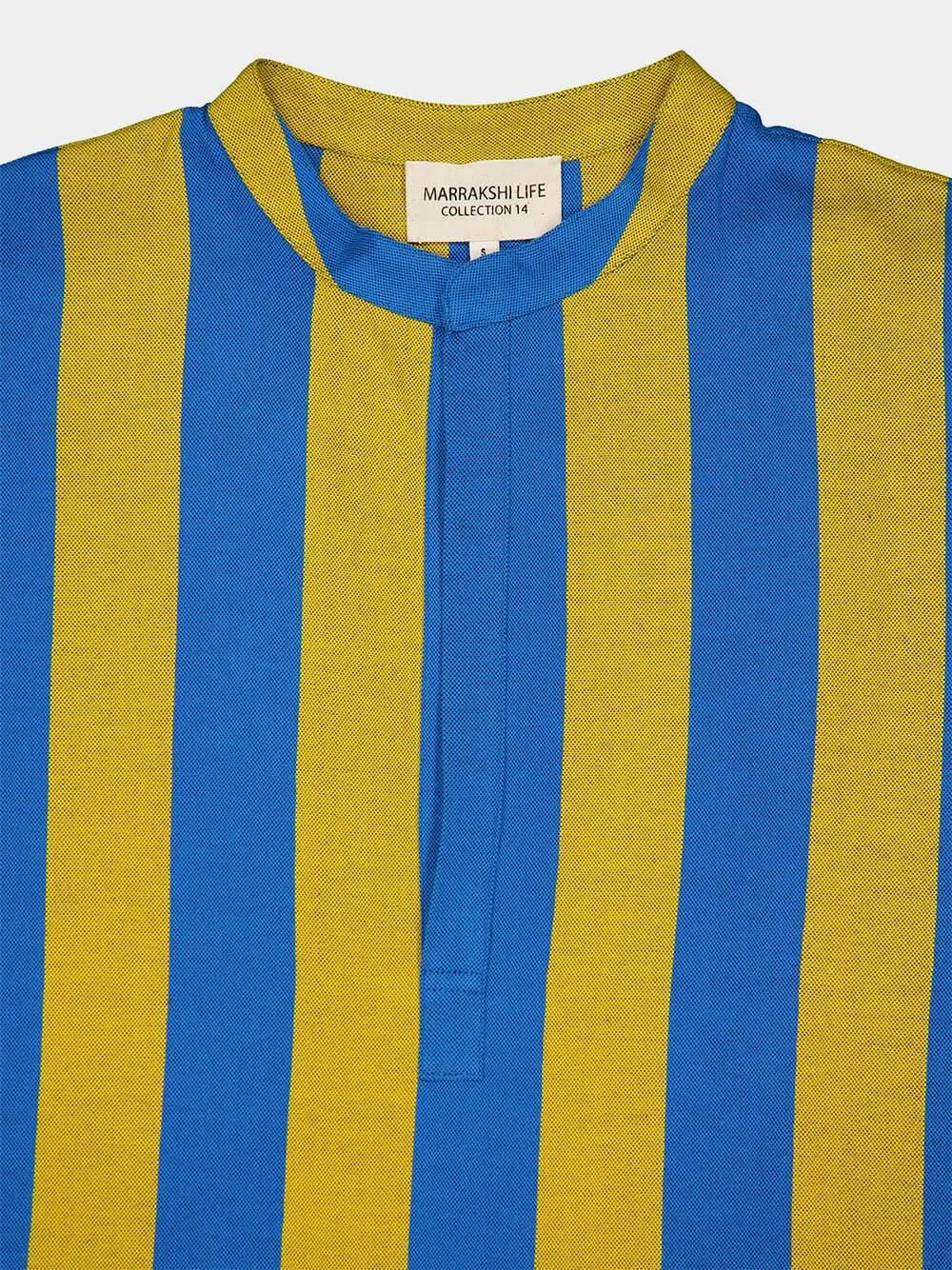 Bold Blue and Yellow Kaftan