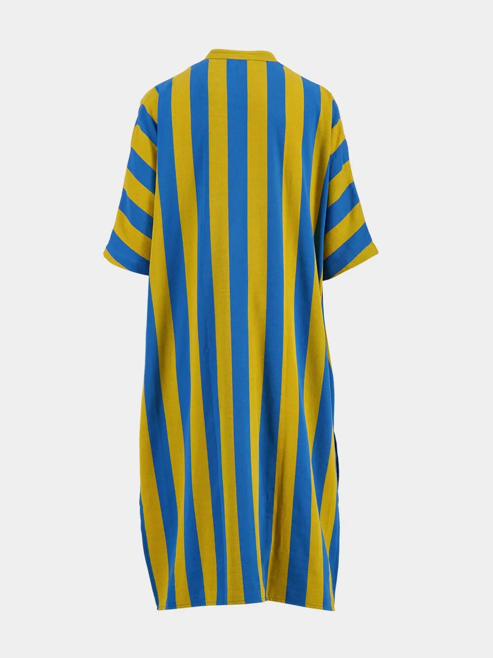 Bold Blue and Yellow Kaftan