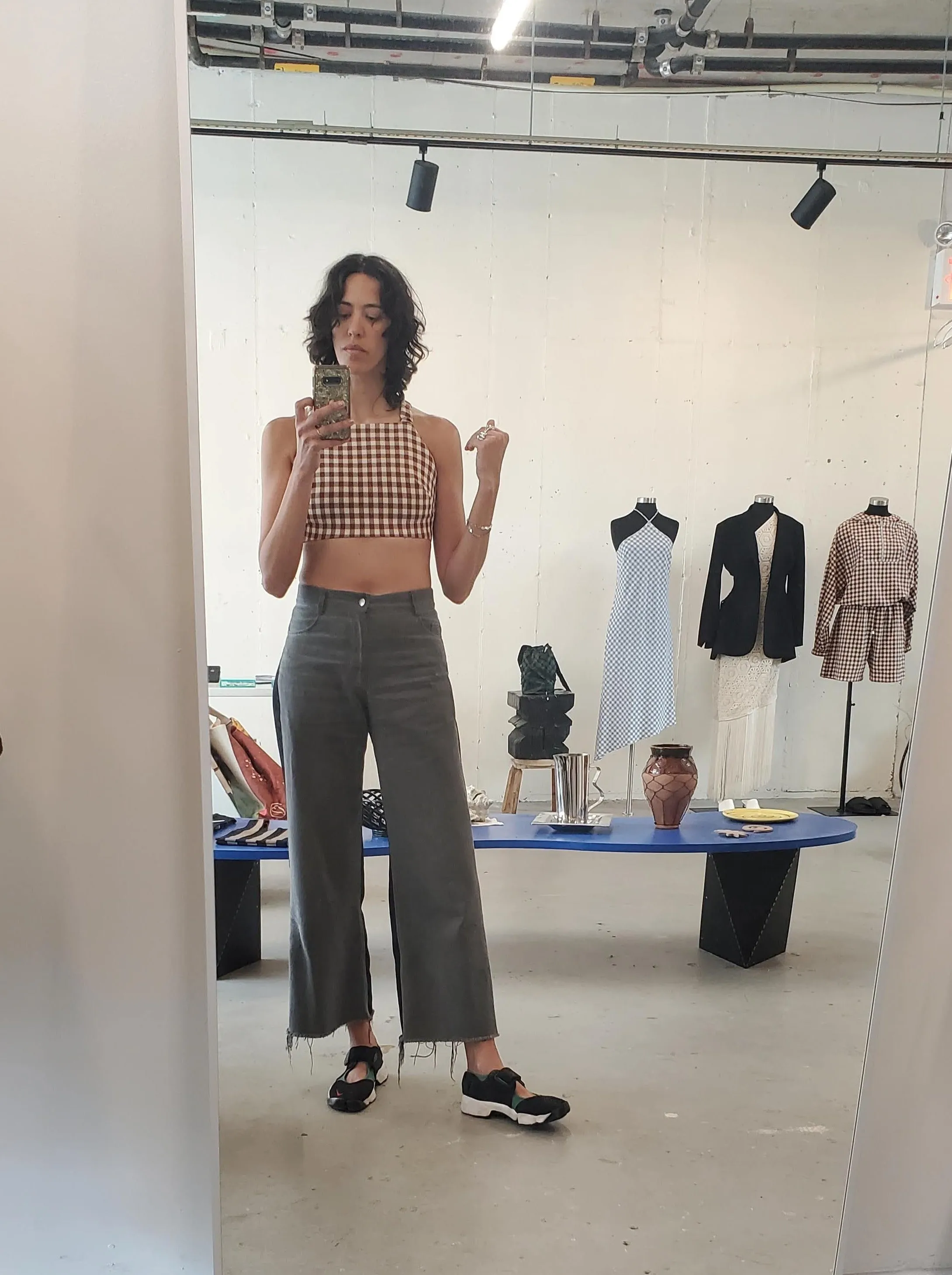 Bungee Strap Bralette - Sienna Gingham