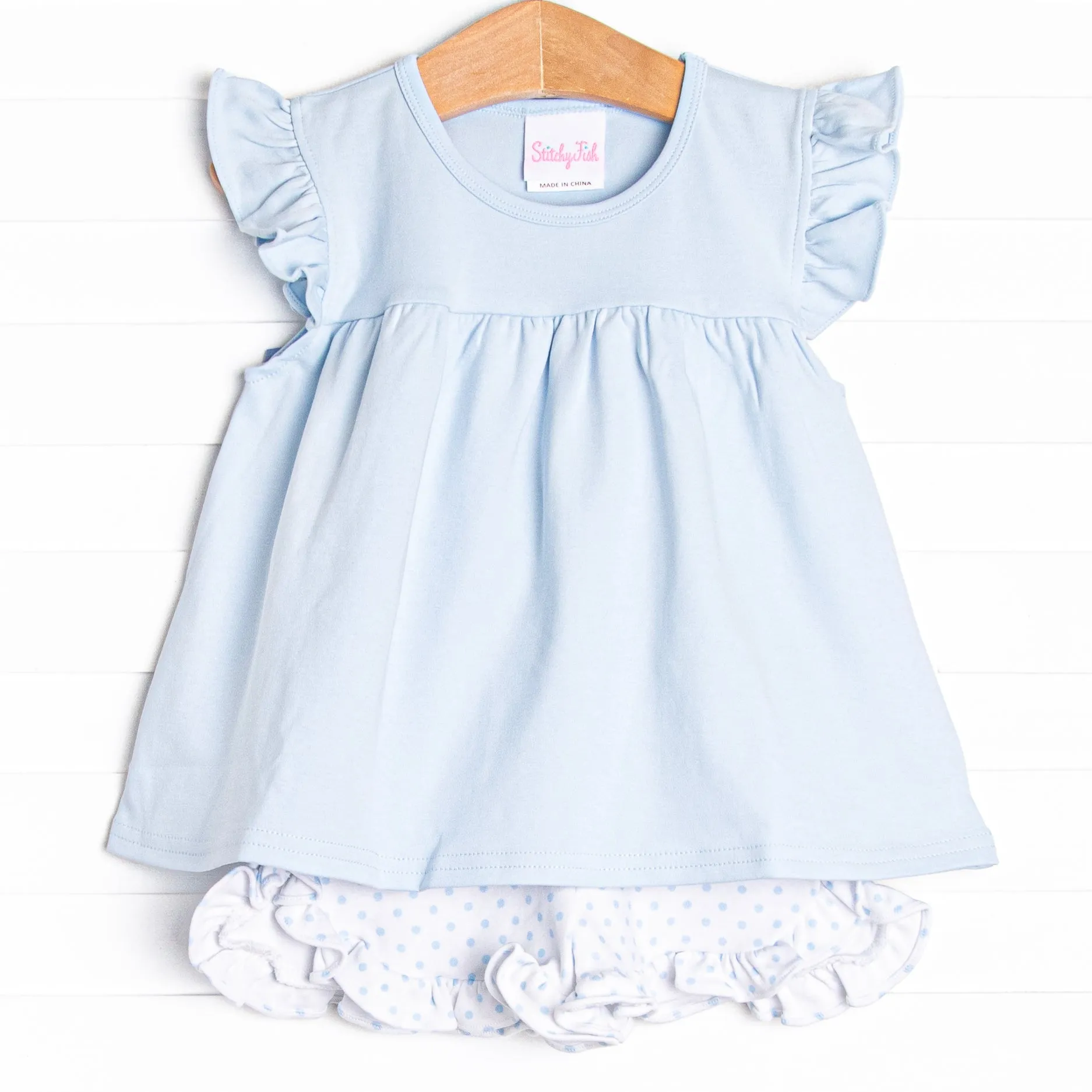 Caitlyn Pima Short Set, Blue