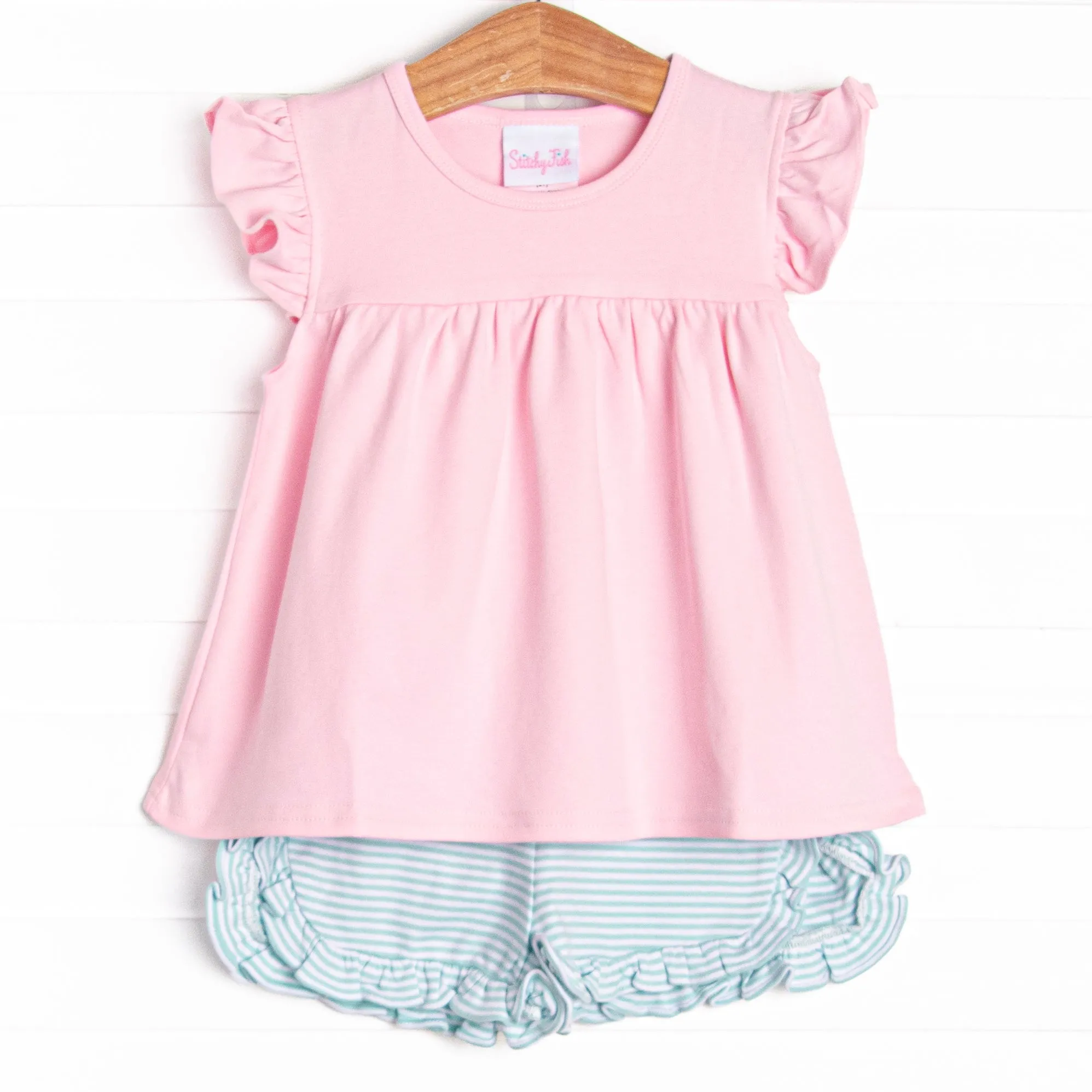 Caitlyn Pima Short Set, Pink