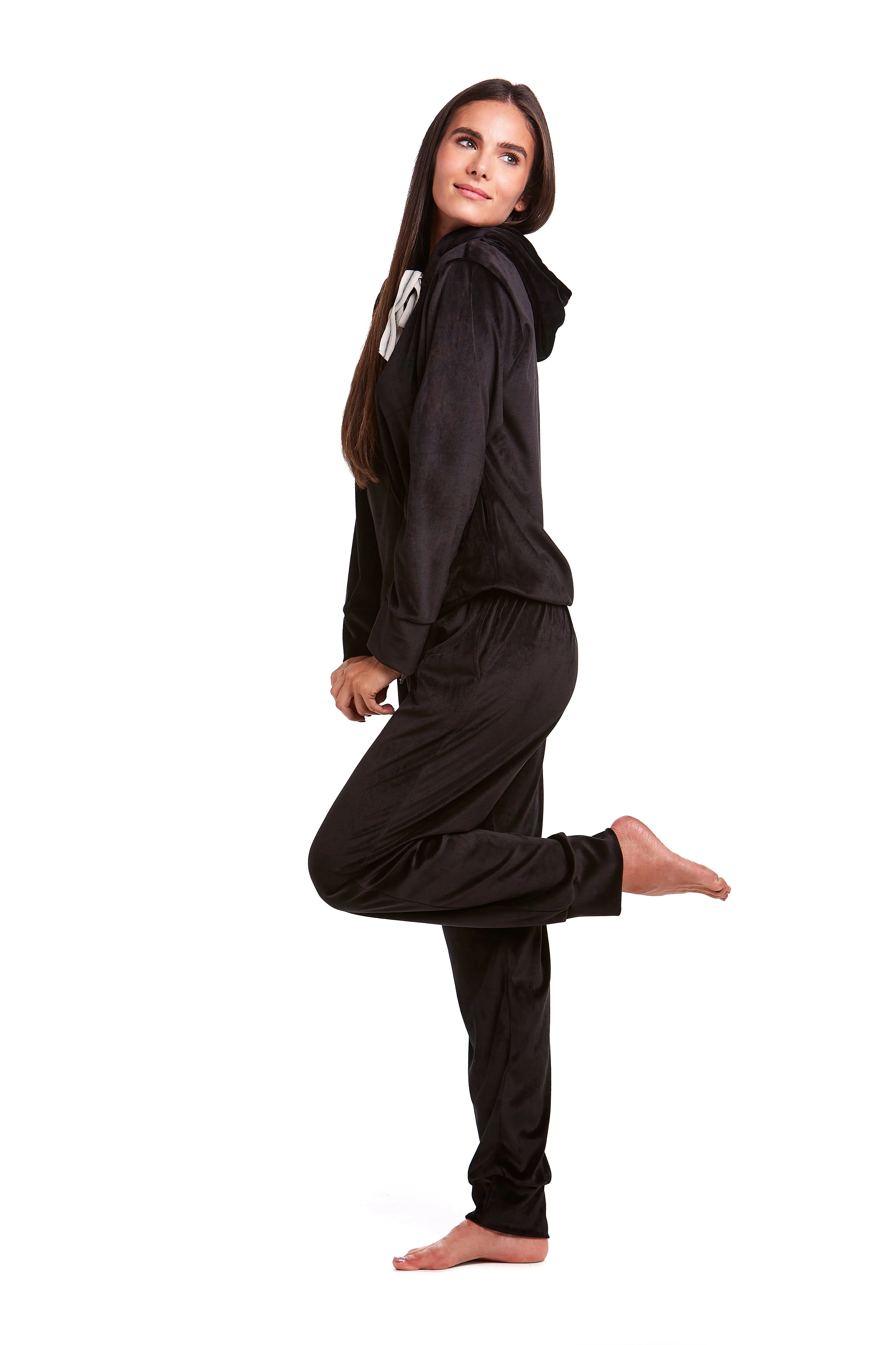 Calça Soft Jogging Com Bolso Preto