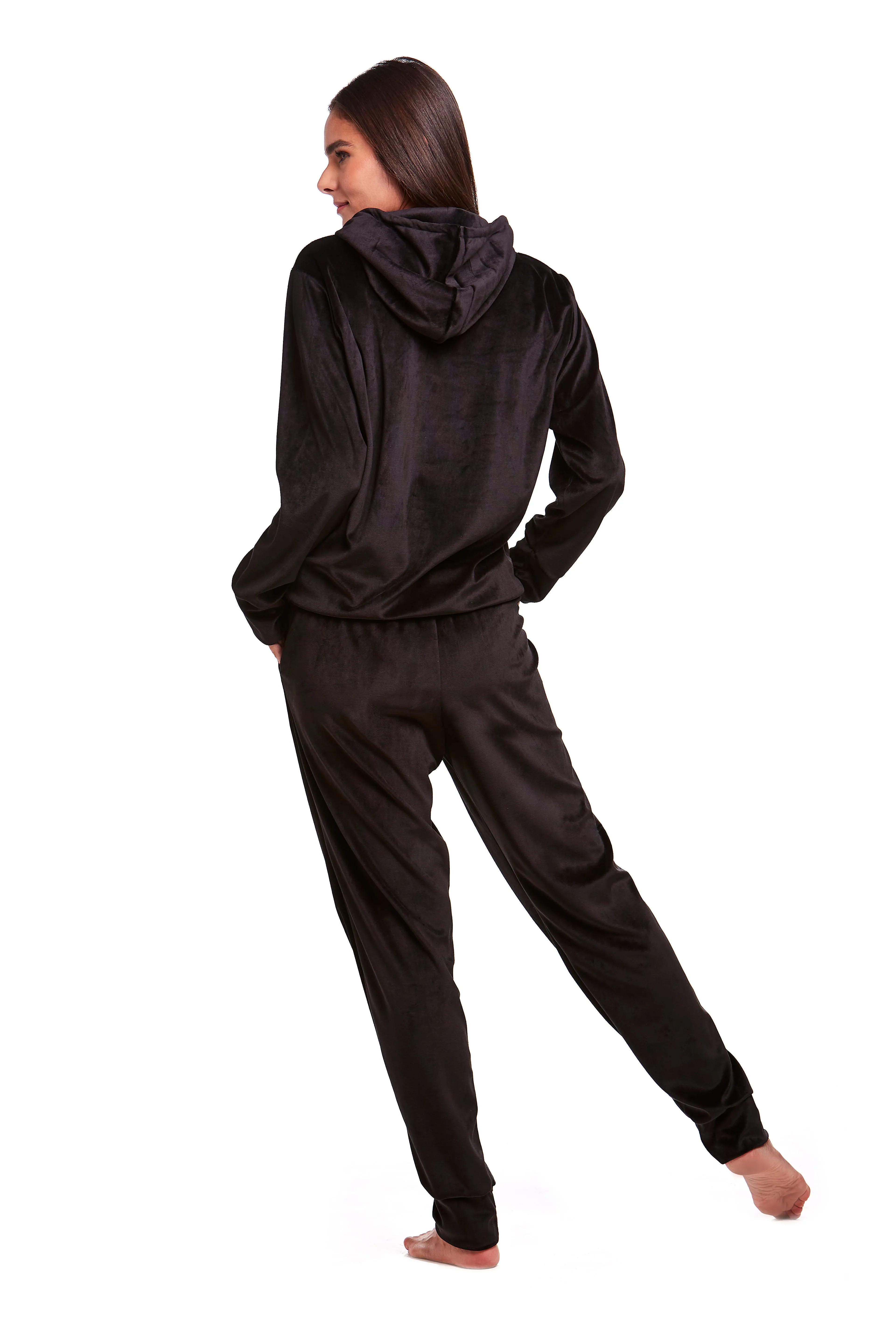 Calça Soft Jogging Com Bolso Preto