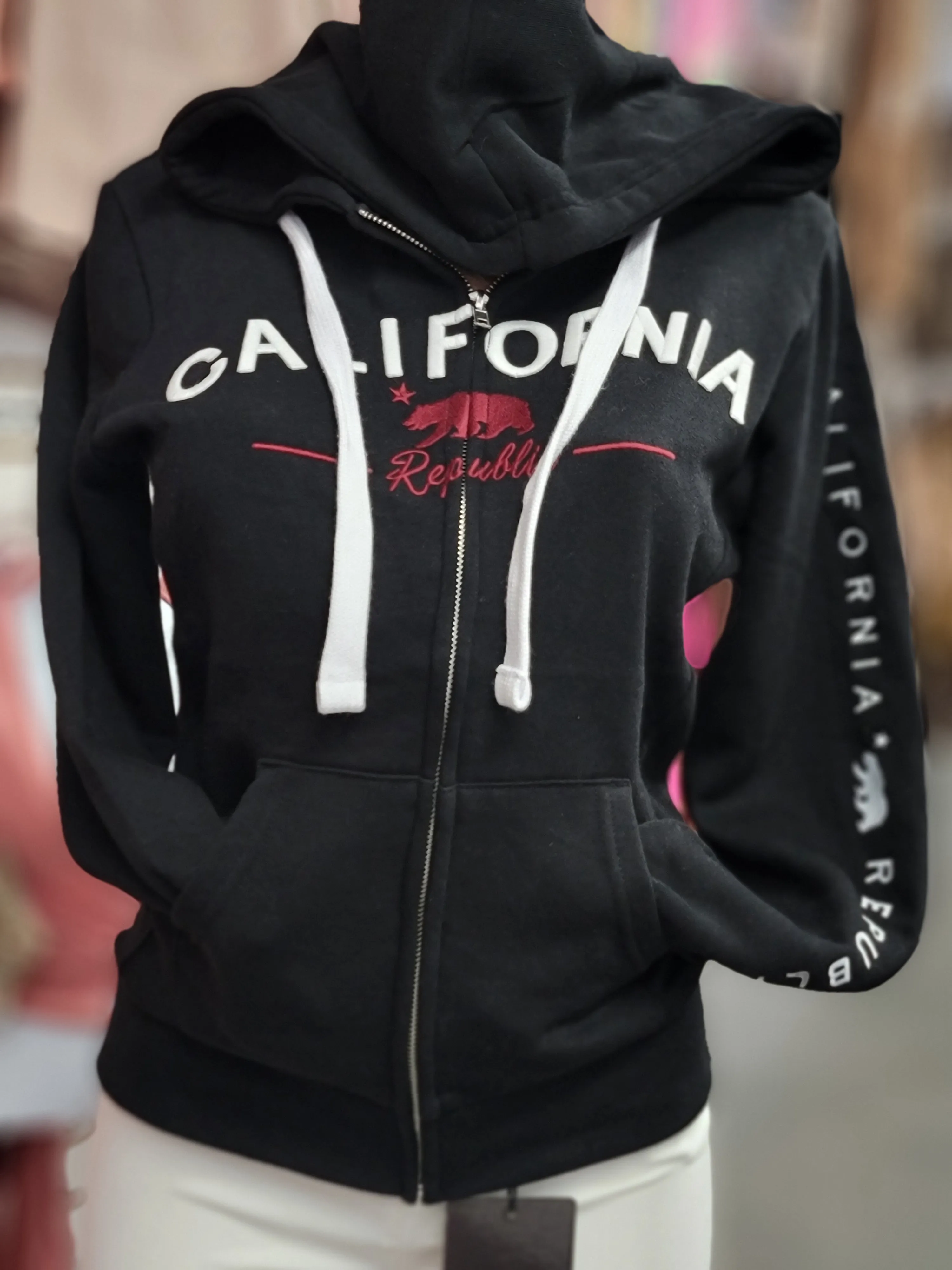 California zipper BLACK