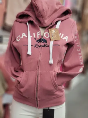 California zipper MAUVE