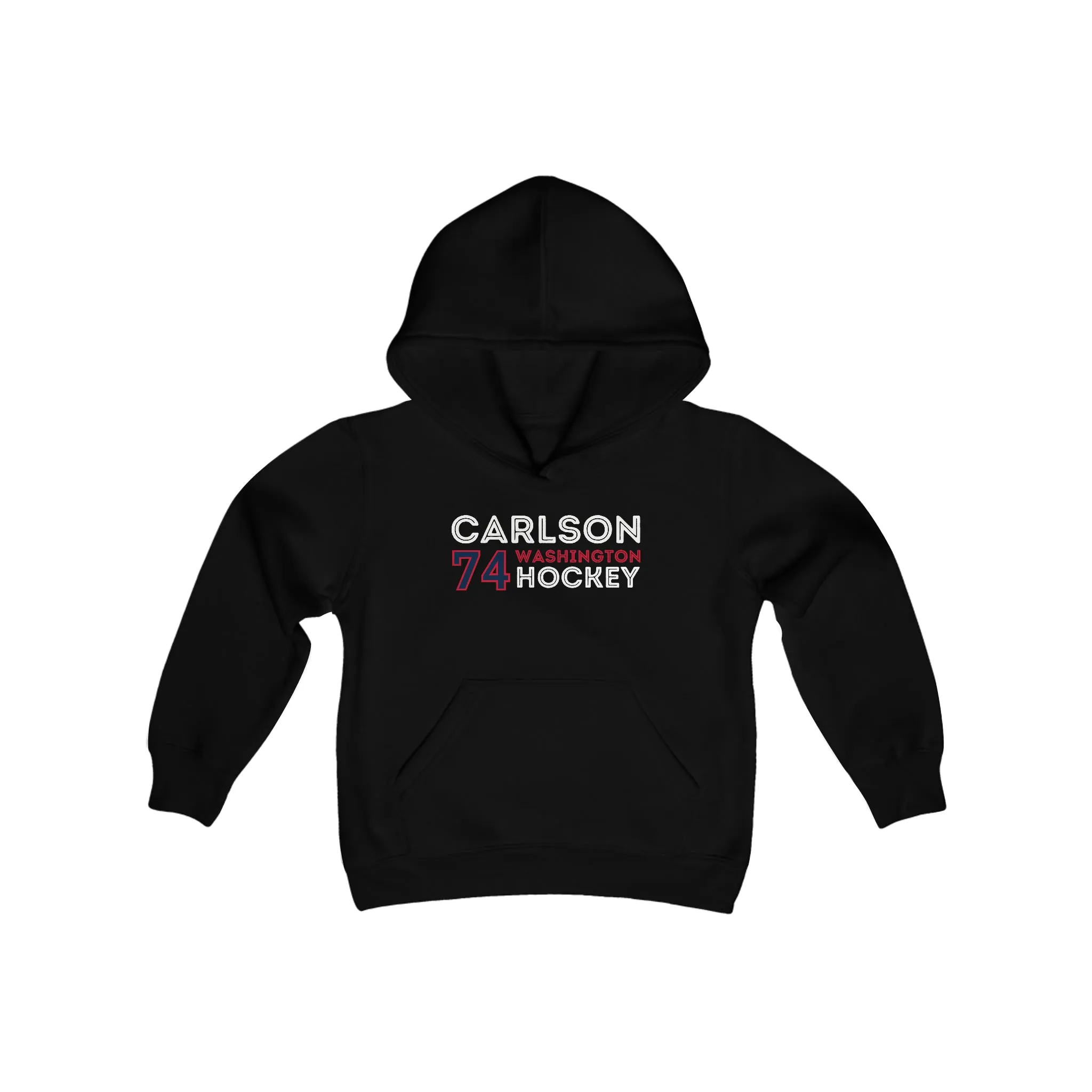 Carlson 74 Washington Hockey Grafitti Wall Design Youth Hooded Sweatshirt