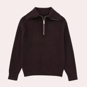 Chic - women's jumper with fashionable zip fastening