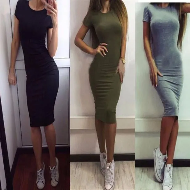Chirse Clothing Company Women Fashion Sexy Short Sleeve Dress