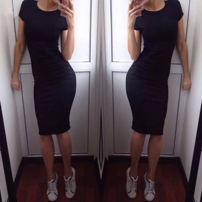 Chirse Clothing Company Women Fashion Sexy Short Sleeve Dress